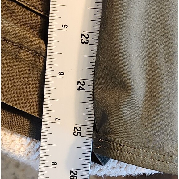 Nike Dri-Fit Women's XS 7/8 Length Leggings Cutout High Rise Olive Green - Picture 9 of 11